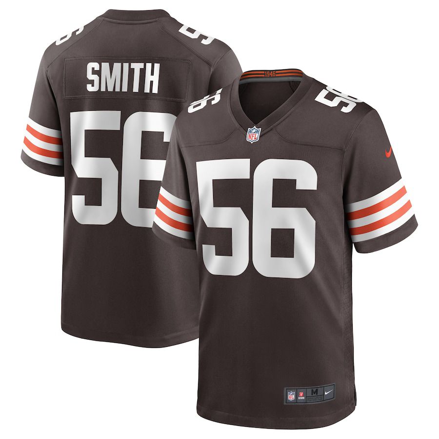 Men Cleveland Browns #56 Malcolm Smith Nike Brown Game NFL Jersey